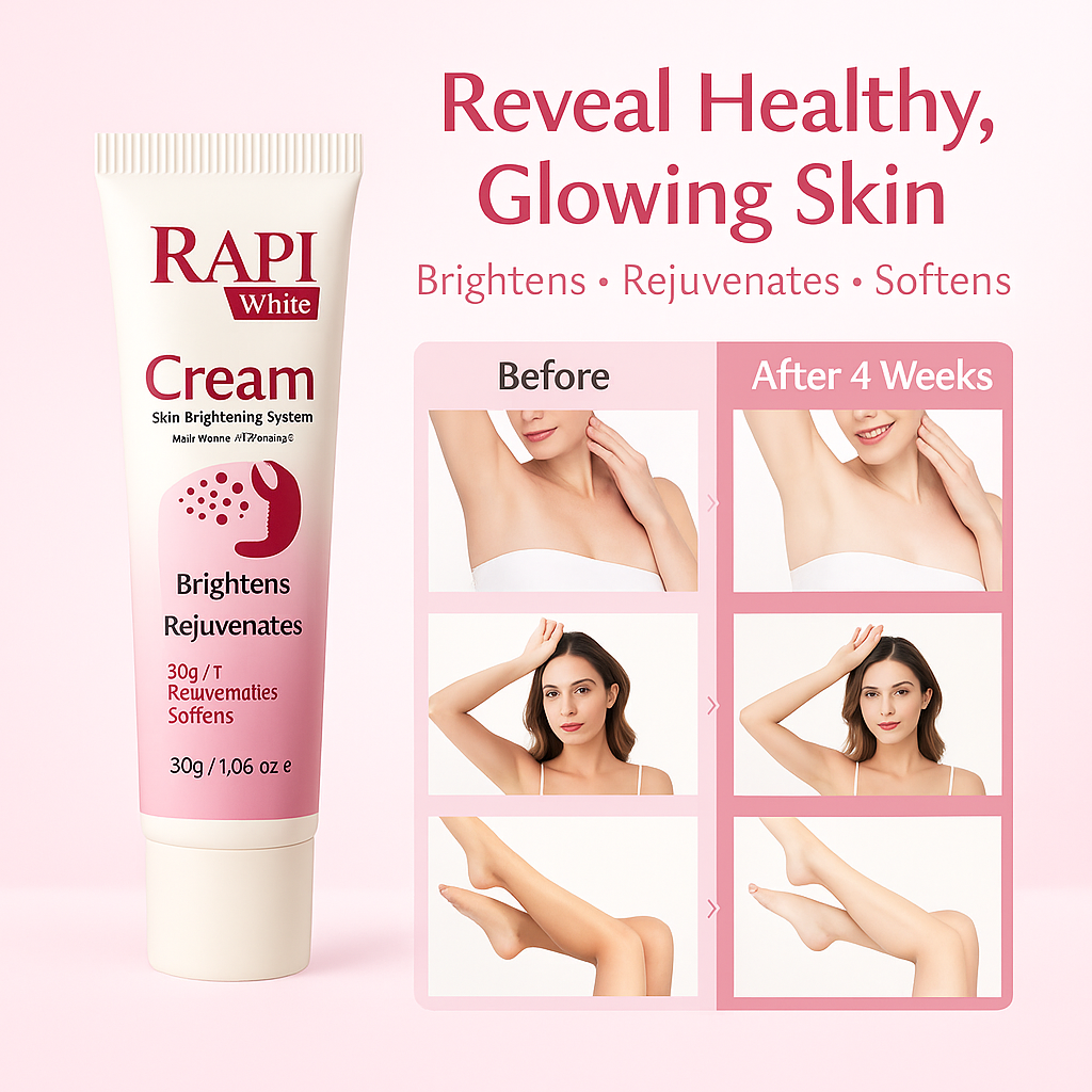 RapiWhite Skin Brightening Cream – Hypoallergenic, Non-Greasy, Rejuvenating Glow Moisturizer for All Skin Types, 30g (1.06 oz)