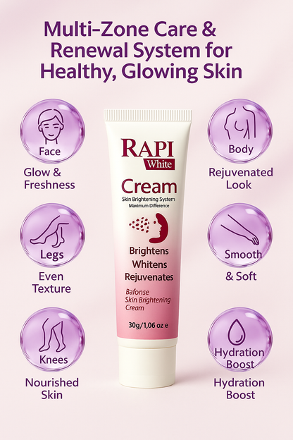 RapiWhite Skin Brightening Cream – Hypoallergenic, Non-Greasy, Rejuvenating Glow Moisturizer for All Skin Types, 30g (1.06 oz)