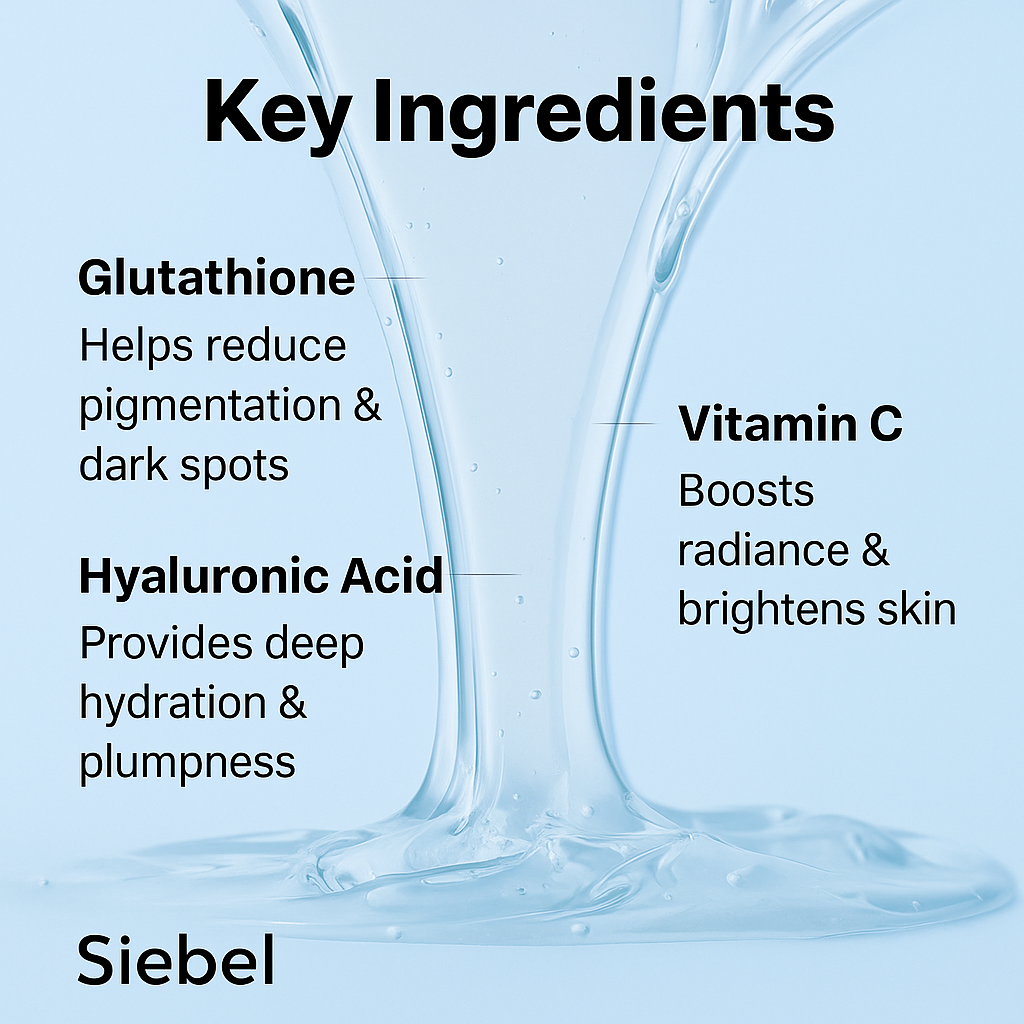 Rapiwhite Skin Lightening Serum – Glutathione, Vitamin C & Hyaluronic Acid | 20ml (0.68 fl oz)